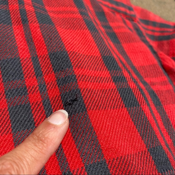 Rugby Ralph Lauren Ruffle Flannel Plaid Shirt - Picture 4 of 7